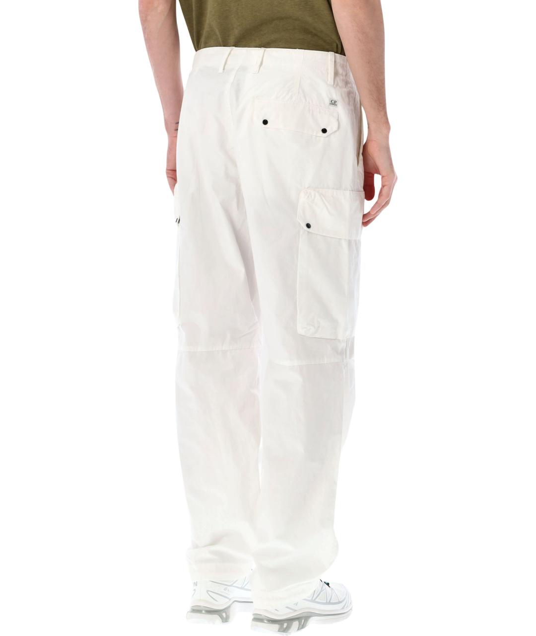 CP COMPANY Белые хлопковые повседневные брюки, фото 2