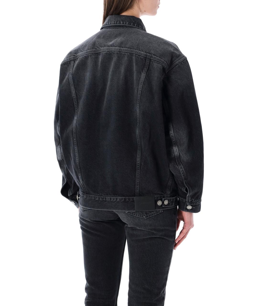 SAINT LAURENT Черная хлопковая куртка, фото 2