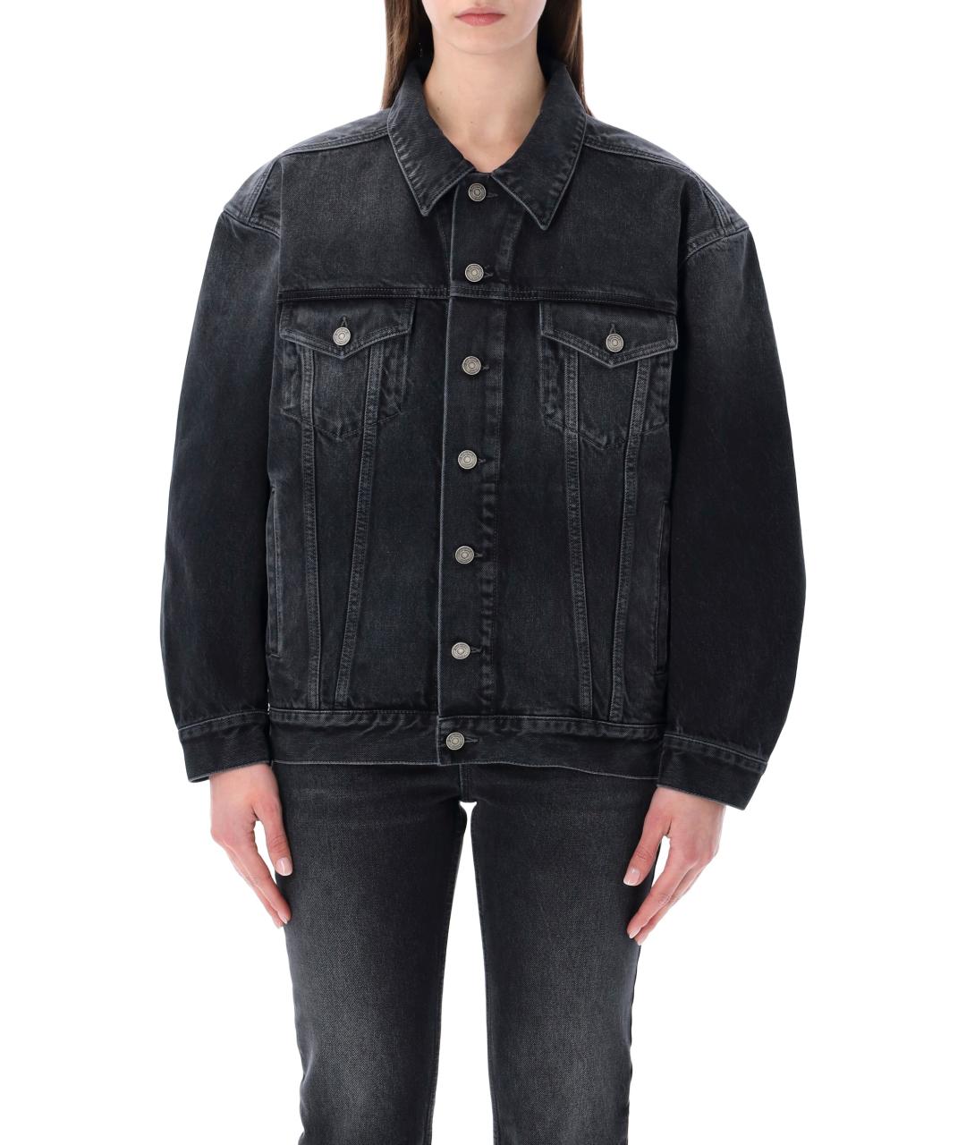 SAINT LAURENT Черная хлопковая куртка, фото 1