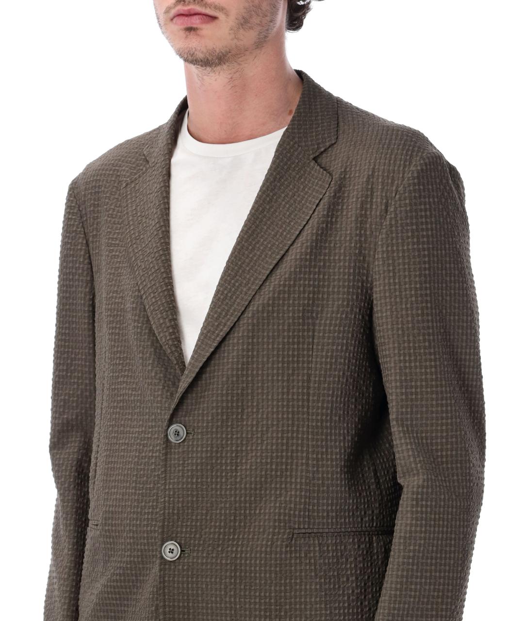 EMPORIO ARMANI Коричневый полиэстеровый пиджак, фото 3