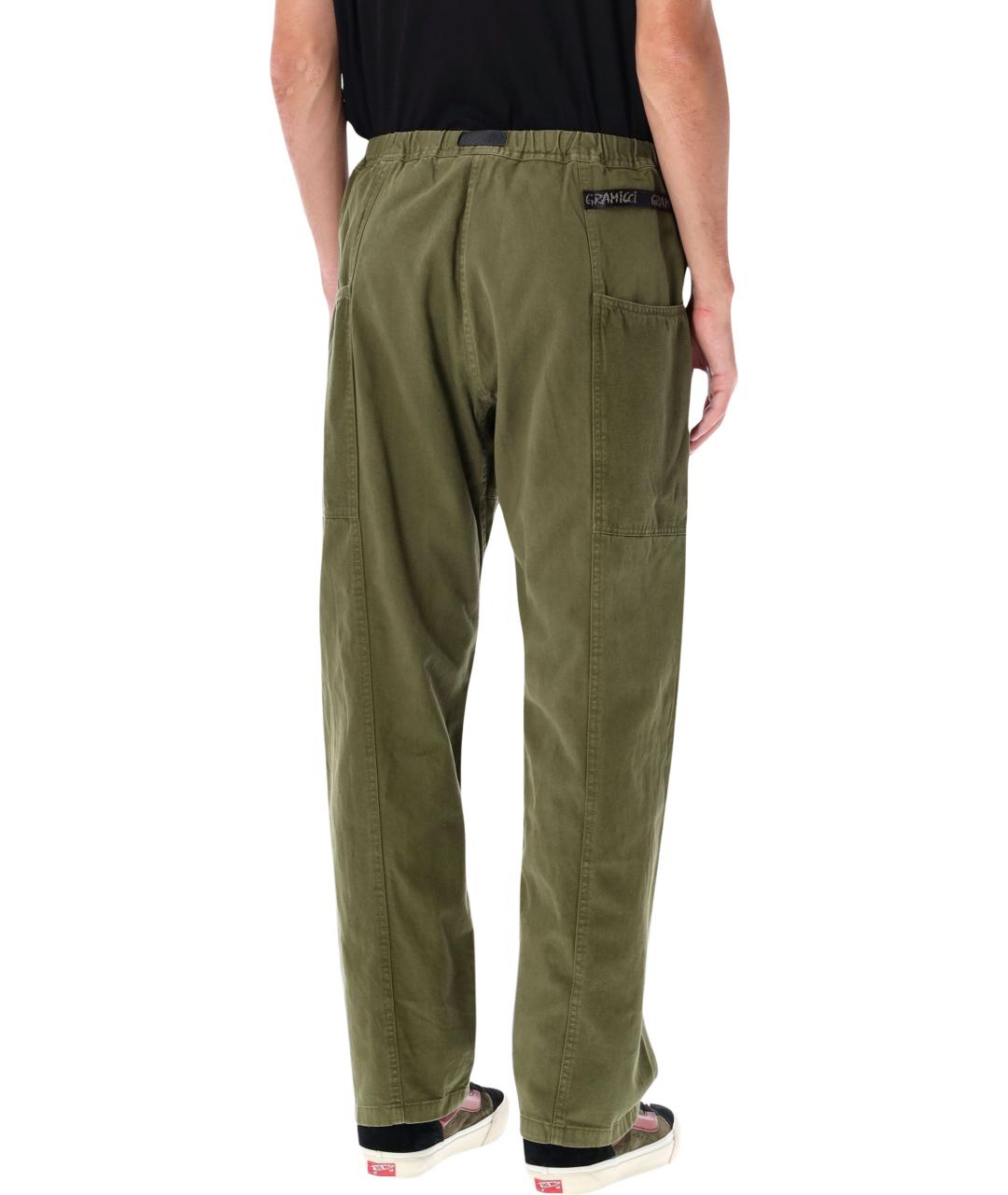 GRAMICCI Зеленые хлопковые повседневные брюки, фото 2