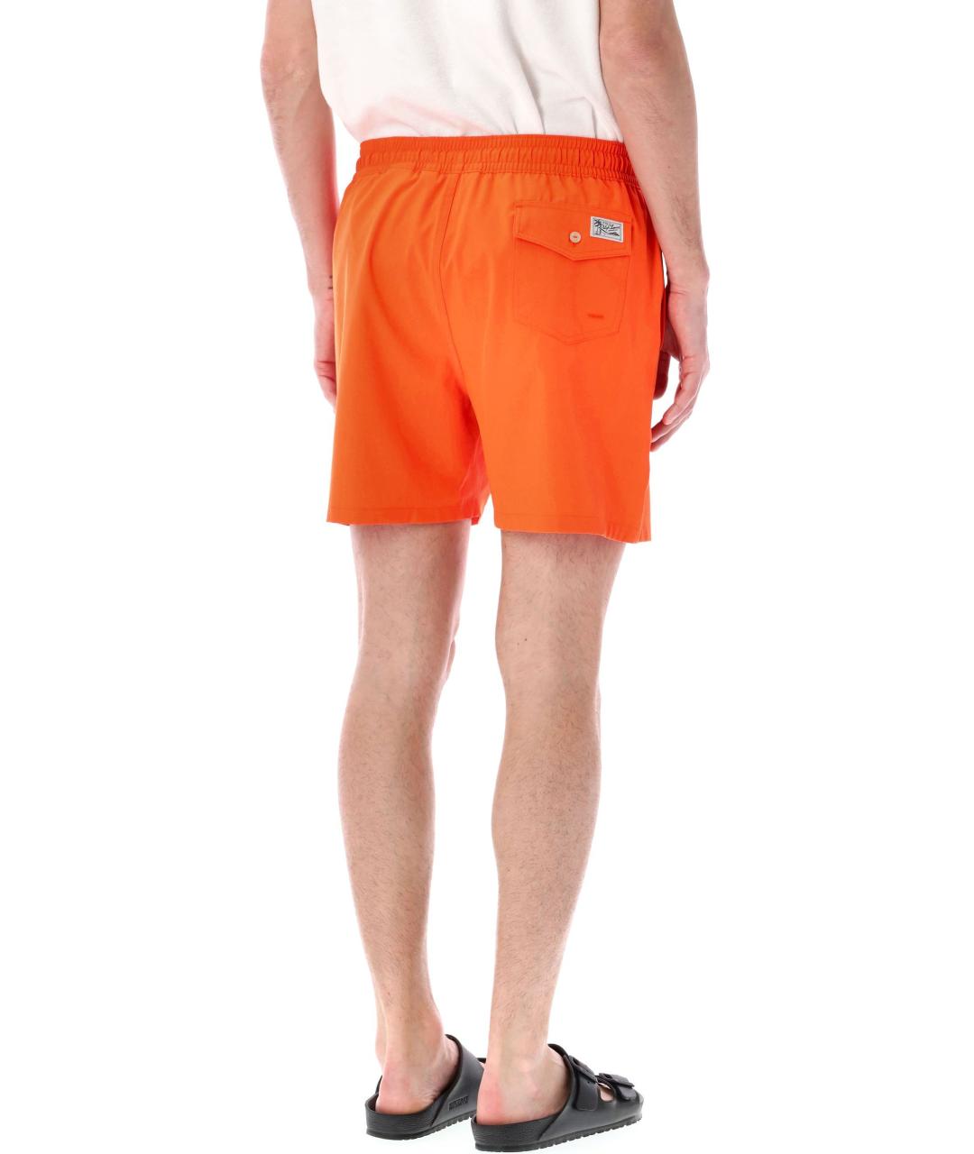 POLO RALPH LAUREN Оранжевое полиэстеровые плавки, фото 2
