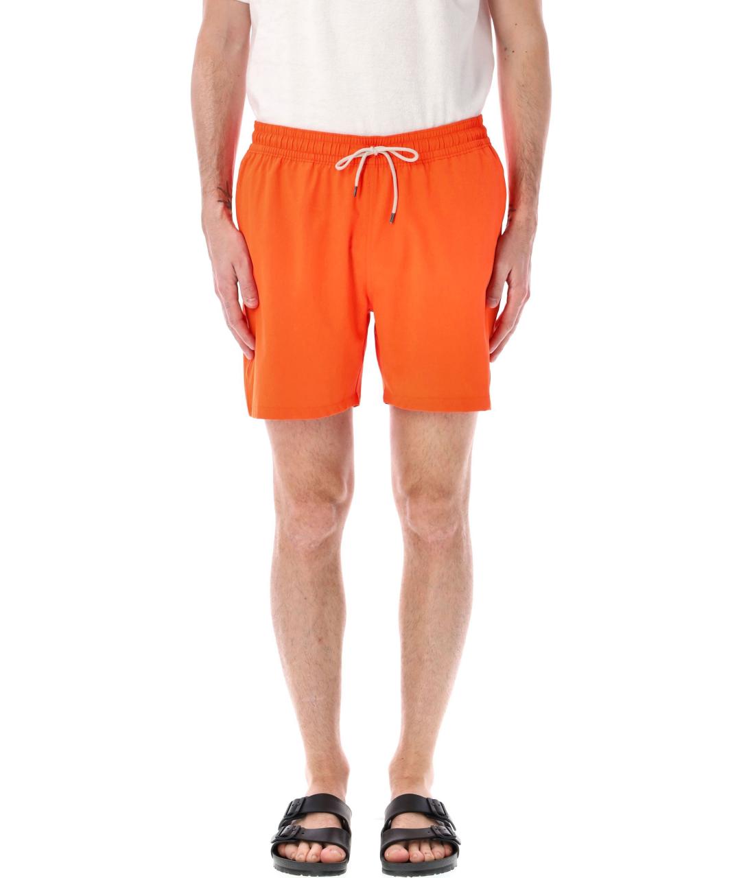 POLO RALPH LAUREN Оранжевое полиэстеровые плавки, фото 1
