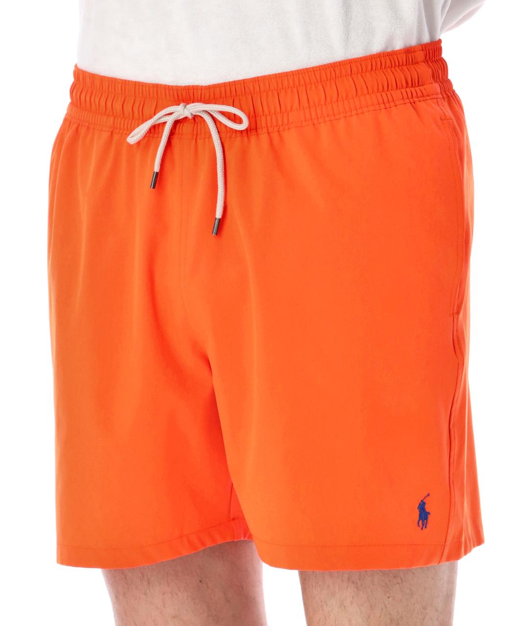 POLO RALPH LAUREN Оранжевое полиэстеровые плавки, фото 3