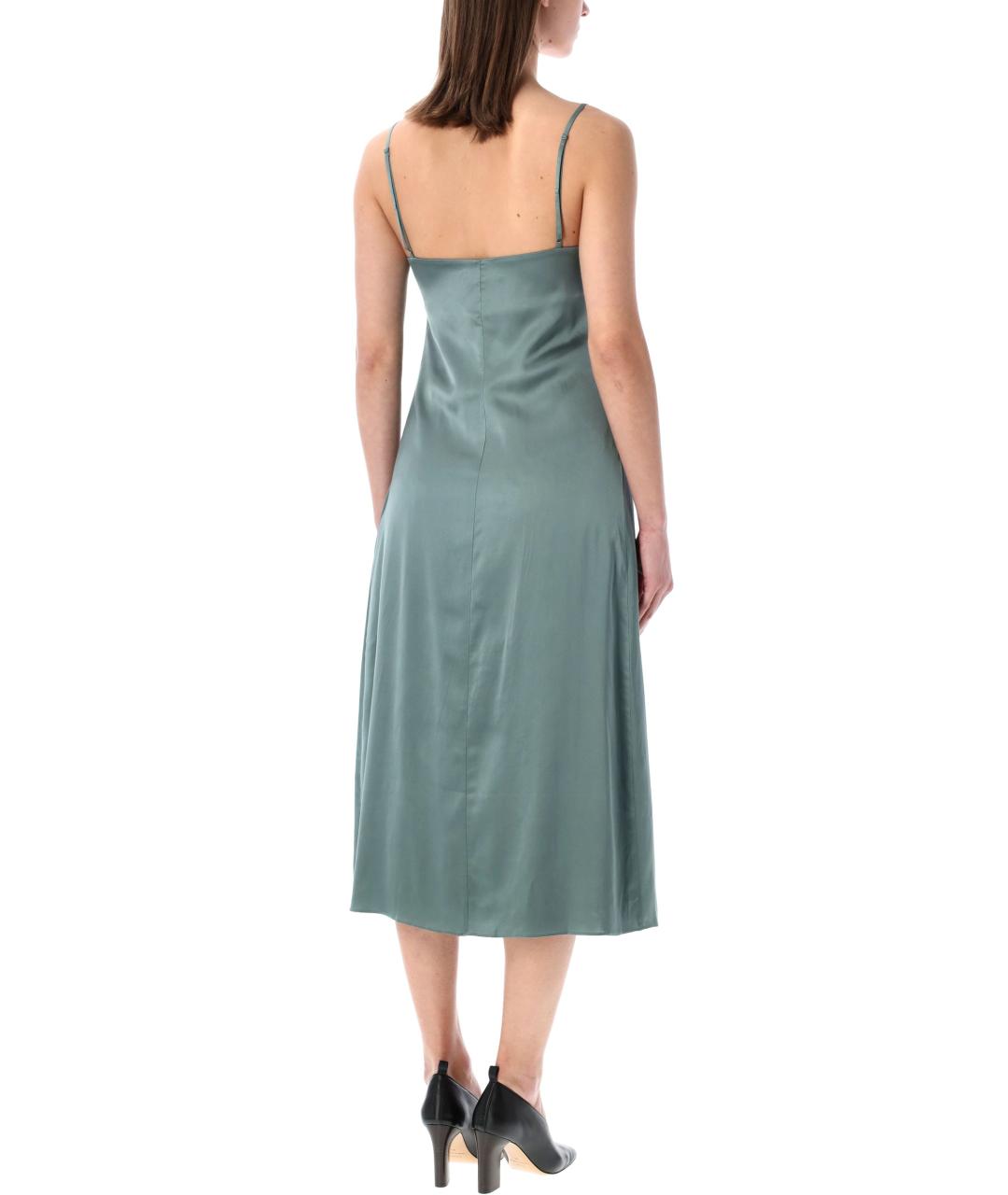 ACNE STUDIOS Зеленые вискозное коктейльное платье, фото 2