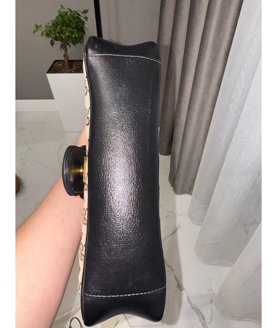 GUCCI Бежевая тканевая сумка через плечо, фото 5