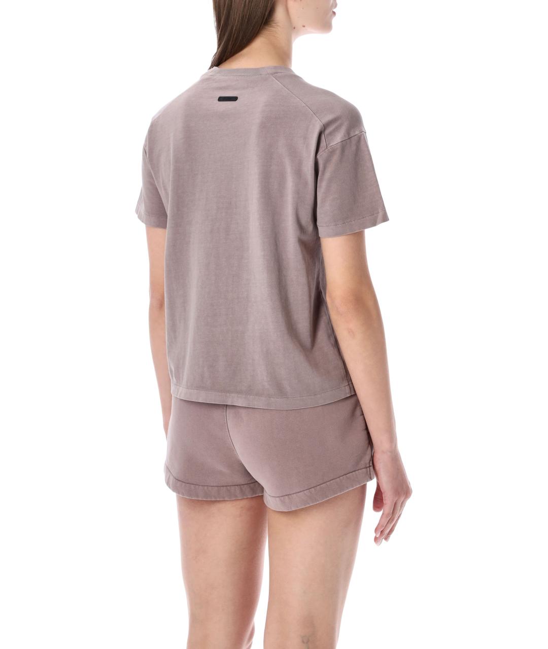 FEAR OF GOD ESSENTIALS Фиолетовая хлопковая футболка, фото 2