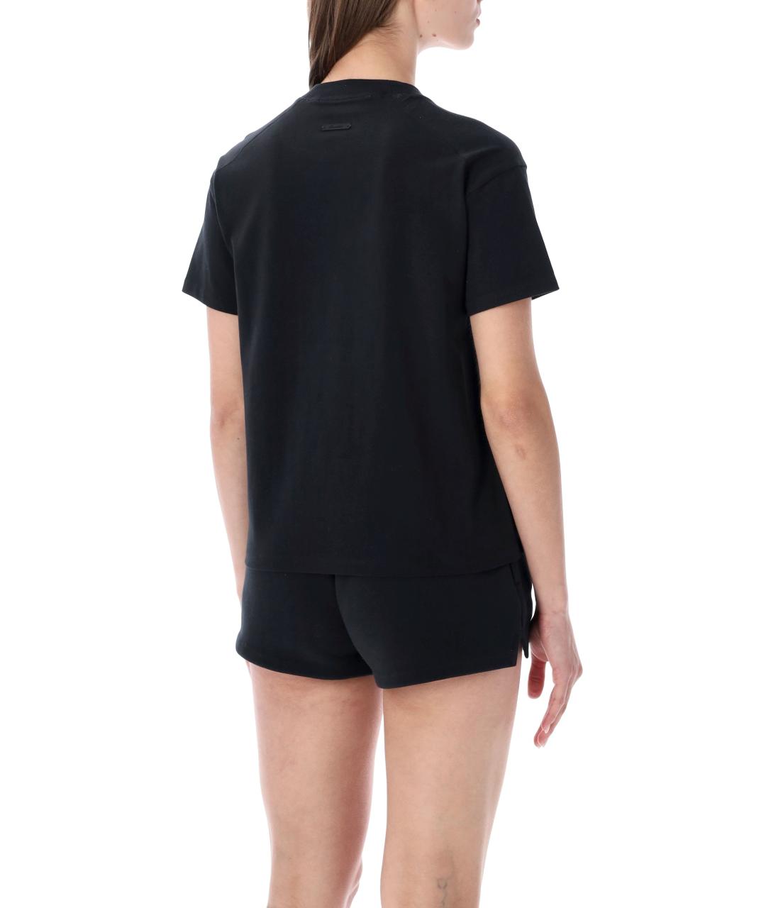 FEAR OF GOD ESSENTIALS Черная хлопковая футболка, фото 2