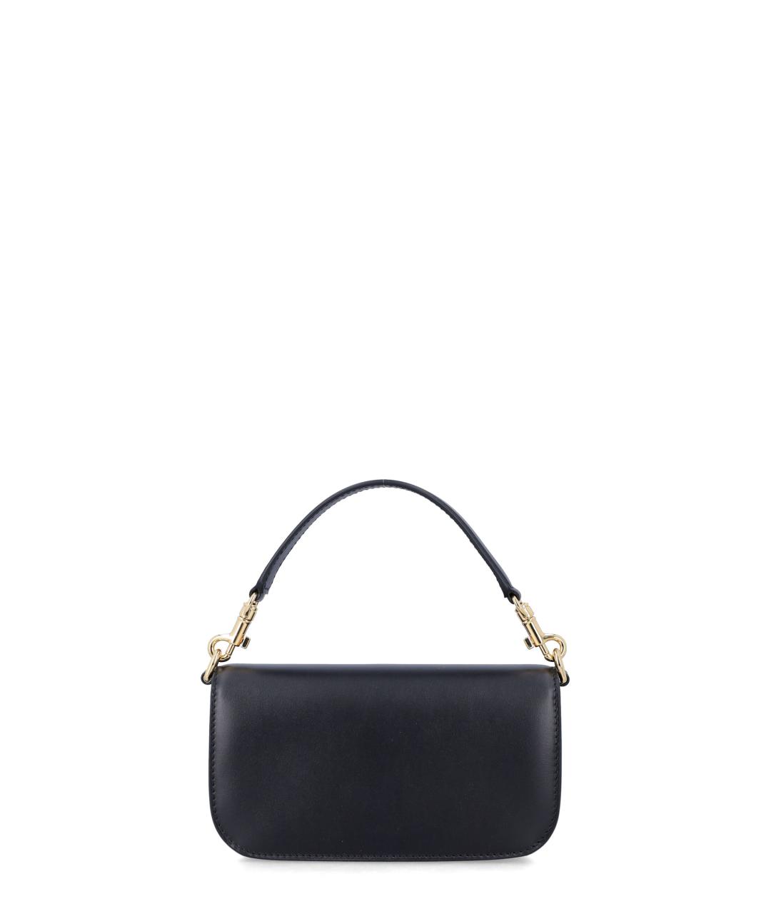 DOLCE&GABBANA Черная кожаная сумка с короткими ручками, фото 3