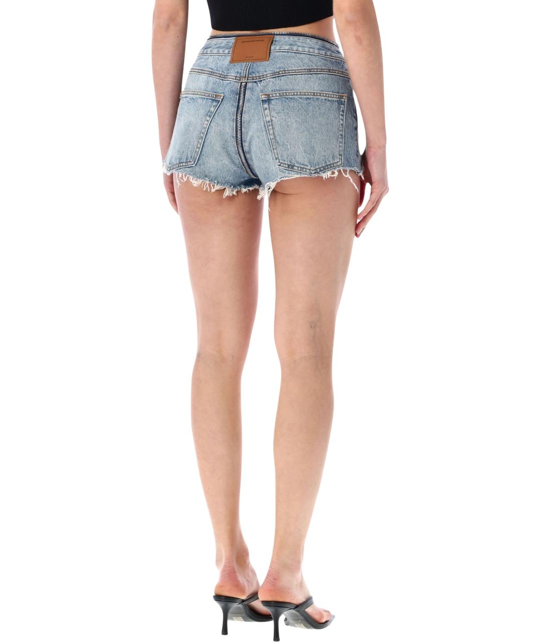 ALEXANDER WANG Синие хлопковые шорты, фото 2