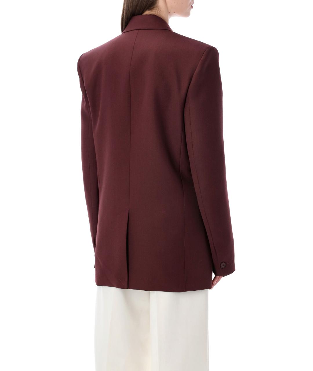 THE FRANKIE SHOP Бордовый полиэстеровый жакет/пиджак, фото 2