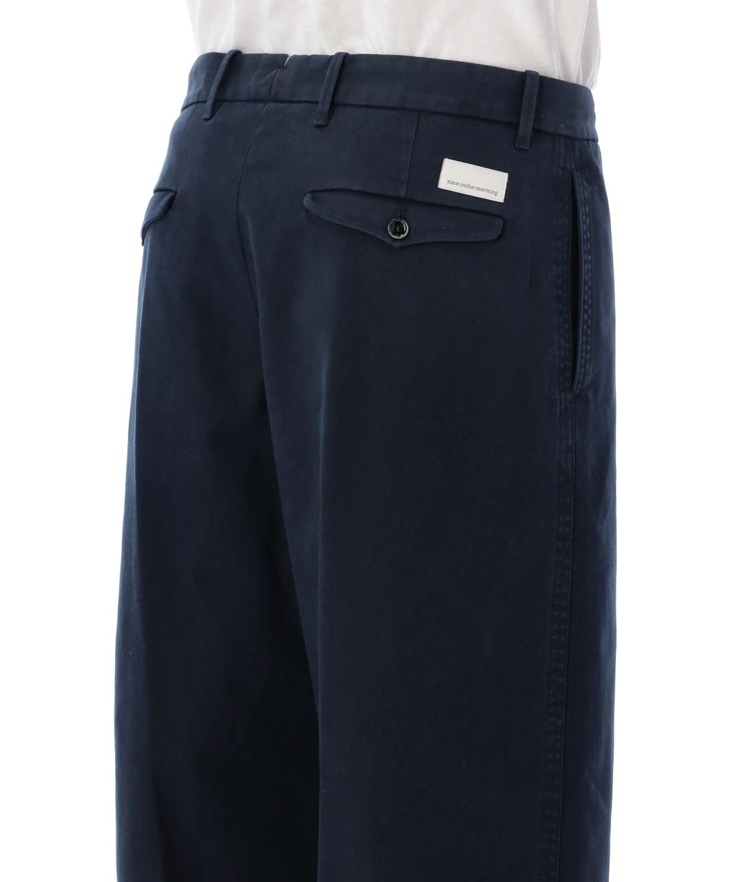 NINE IN THE MORNING Синие хлопковые повседневные брюки, фото 3