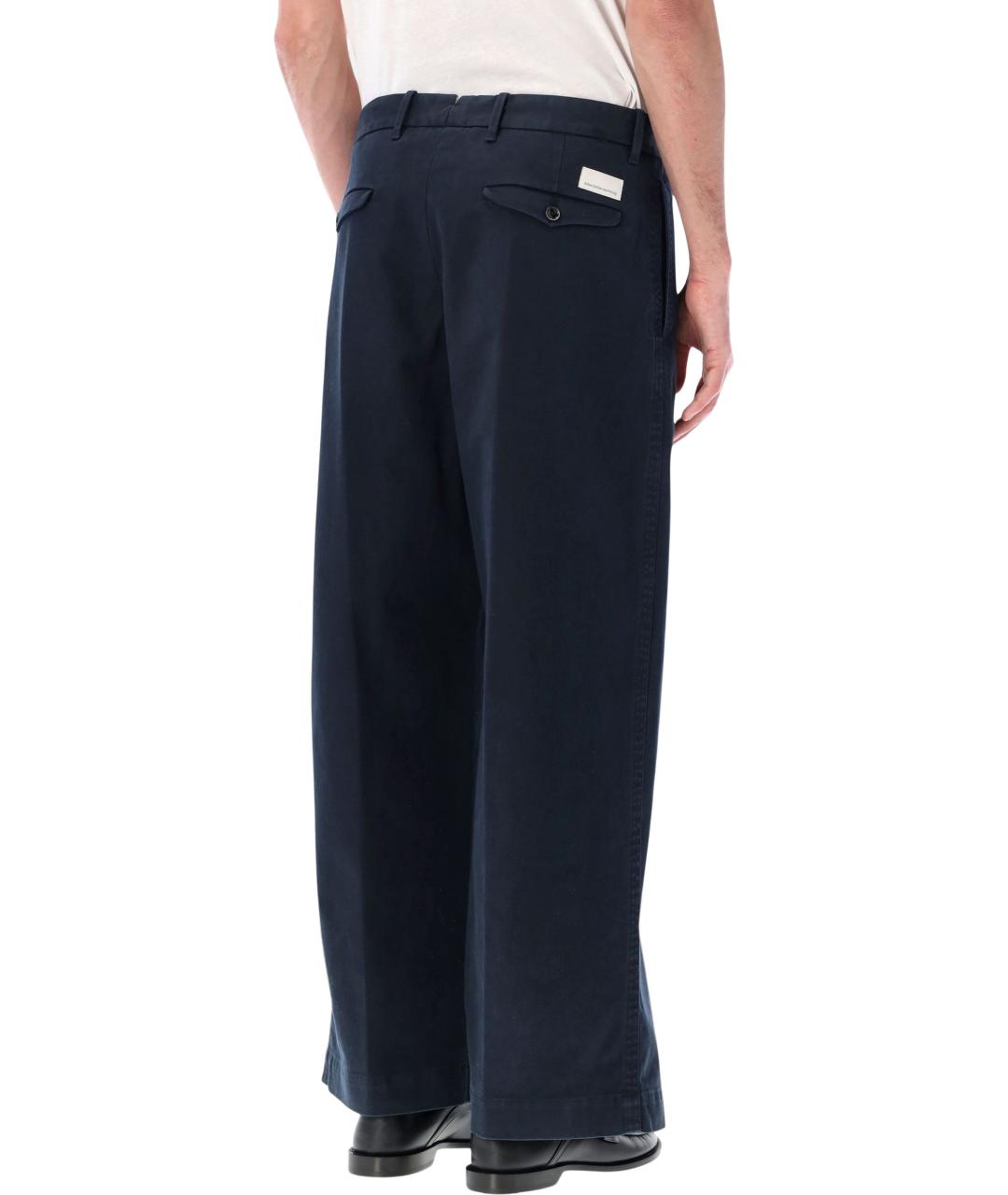 NINE IN THE MORNING Синие хлопковые повседневные брюки, фото 2