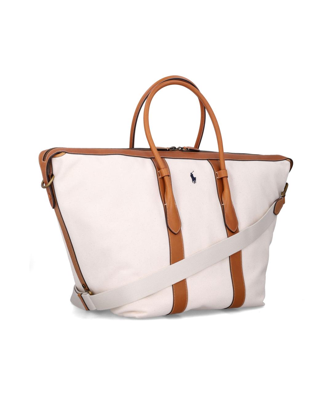 POLO RALPH LAUREN Бежевая сумка тоут, фото 2