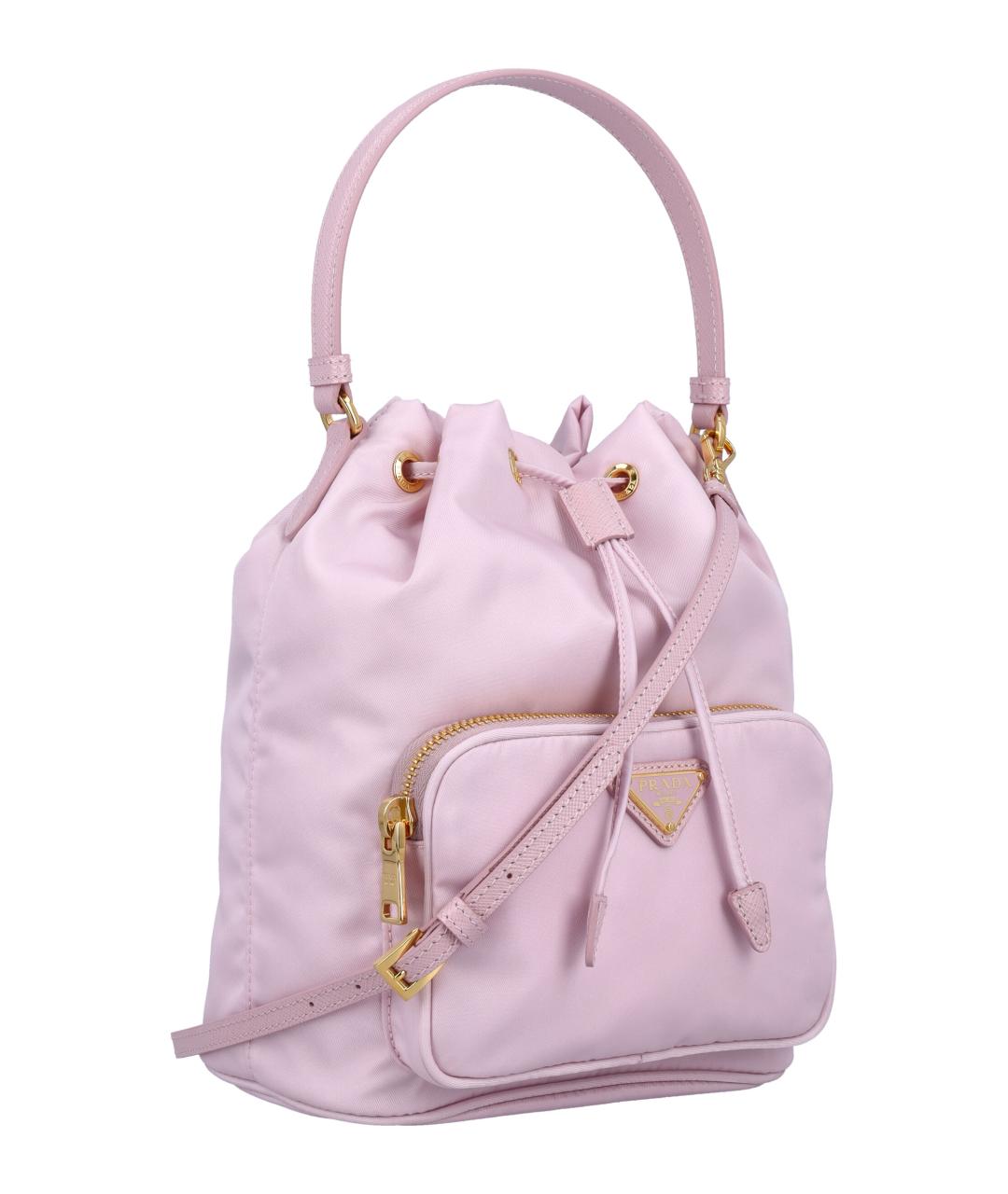 PRADA Розовая синтетическая сумка через плечо, фото 2