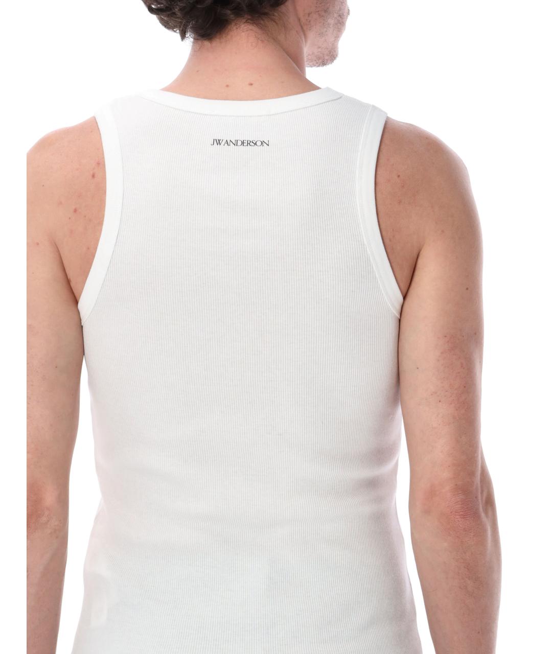 J.W.ANDERSON Белая хлопковая майка, фото 3
