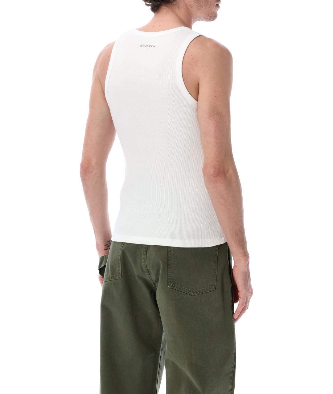 J.W.ANDERSON Белая хлопковая майка, фото 2