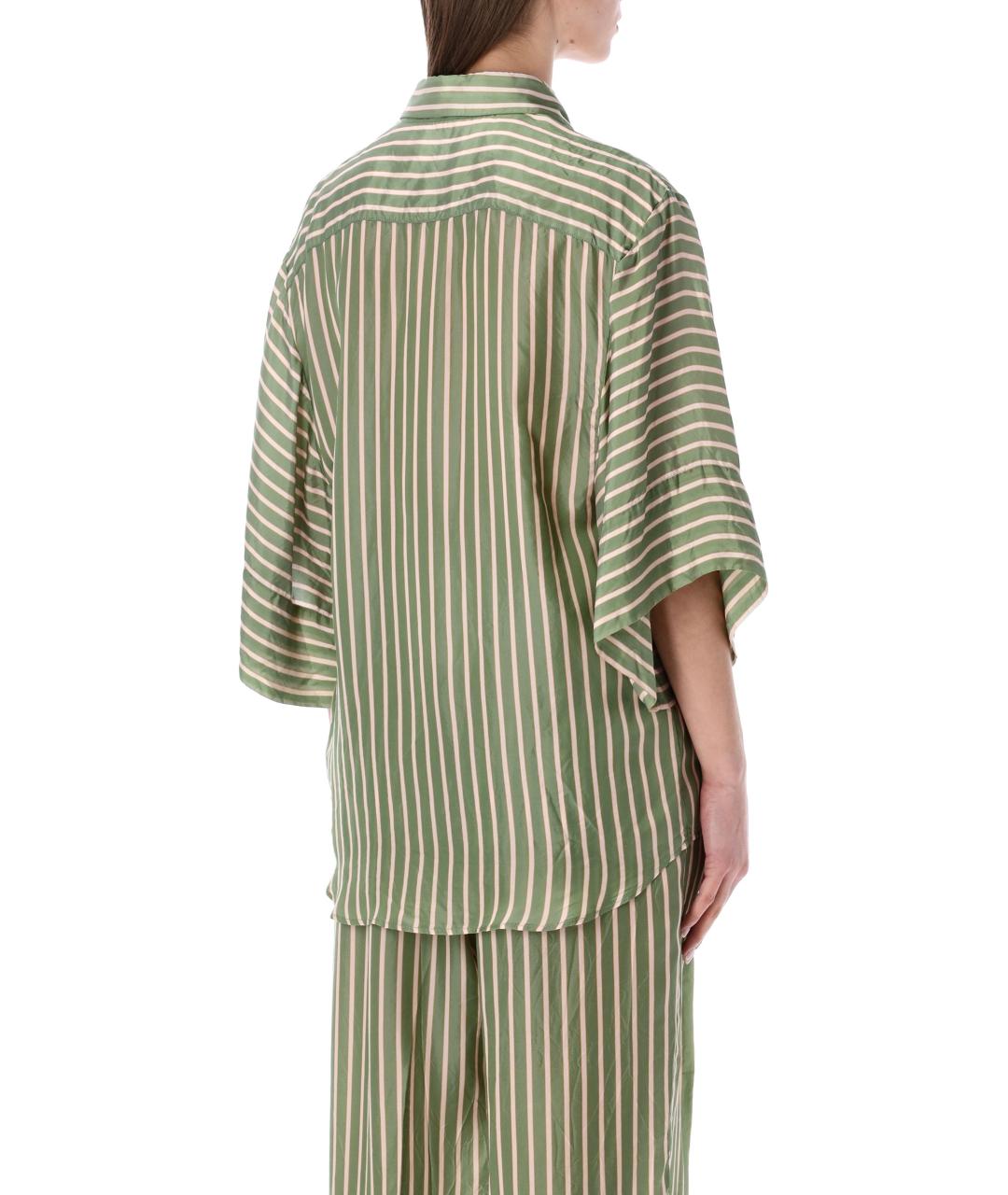 DRIES VAN NOTEN Зеленая вискозная рубашка, фото 2