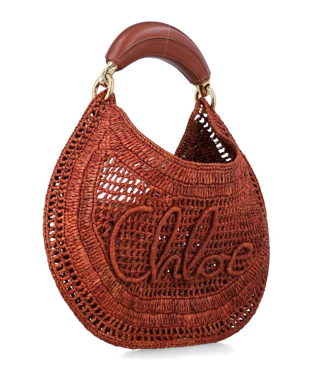 CHLOE Коричневая сумка с короткими ручками, фото 2