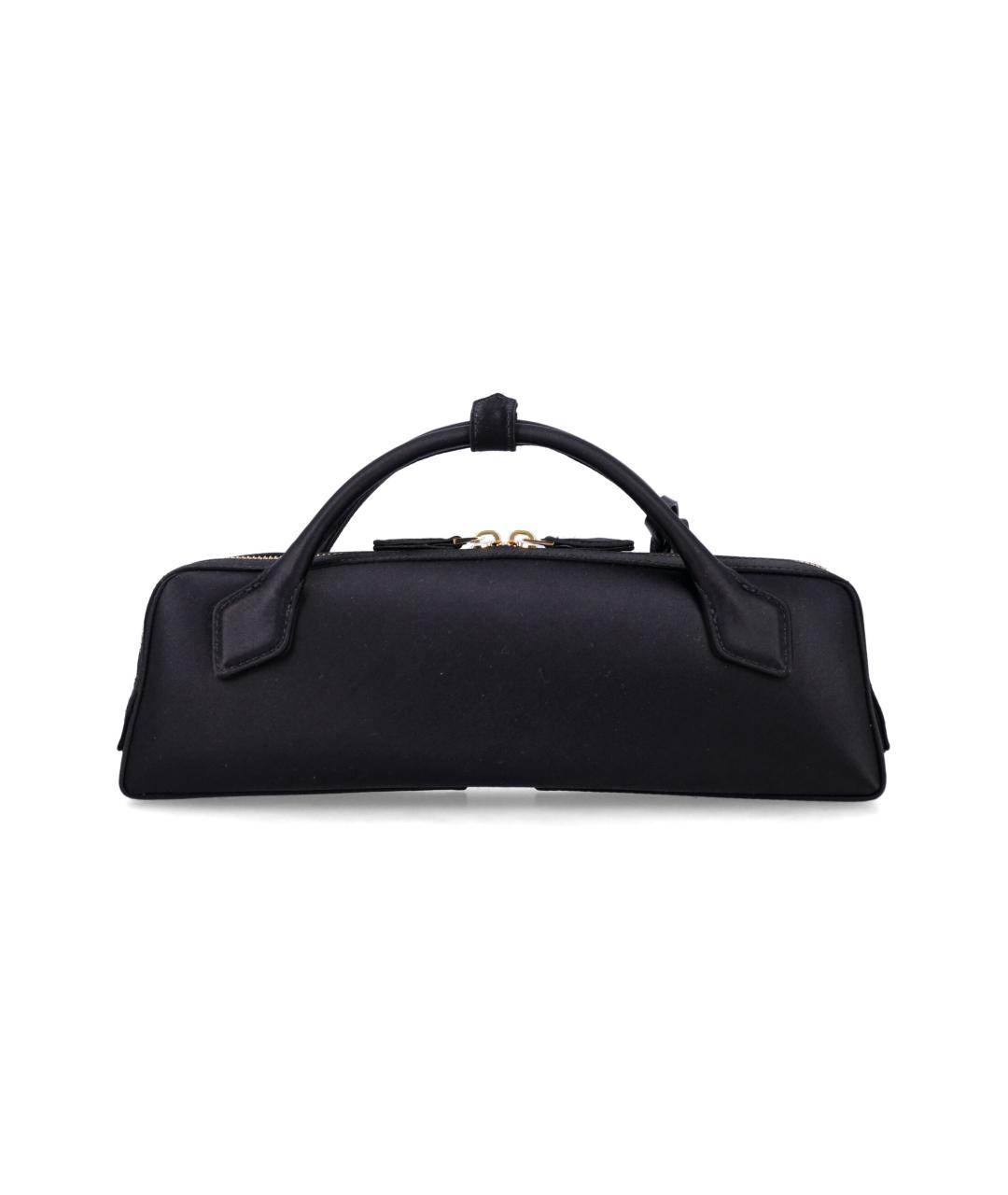 ALAIA Черная шелковая сумка с короткими ручками, фото 3