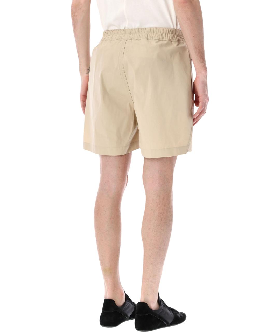 RICK OWENS Бежевые хлопковые шорты, фото 2