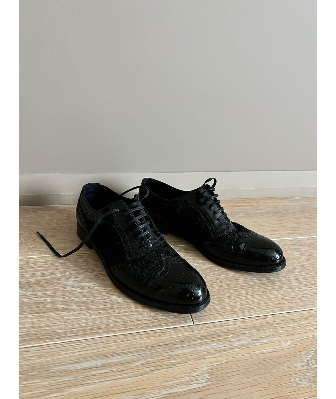 DOLCE&GABBANA Черные ботинки из лакированной кожи, фото 5