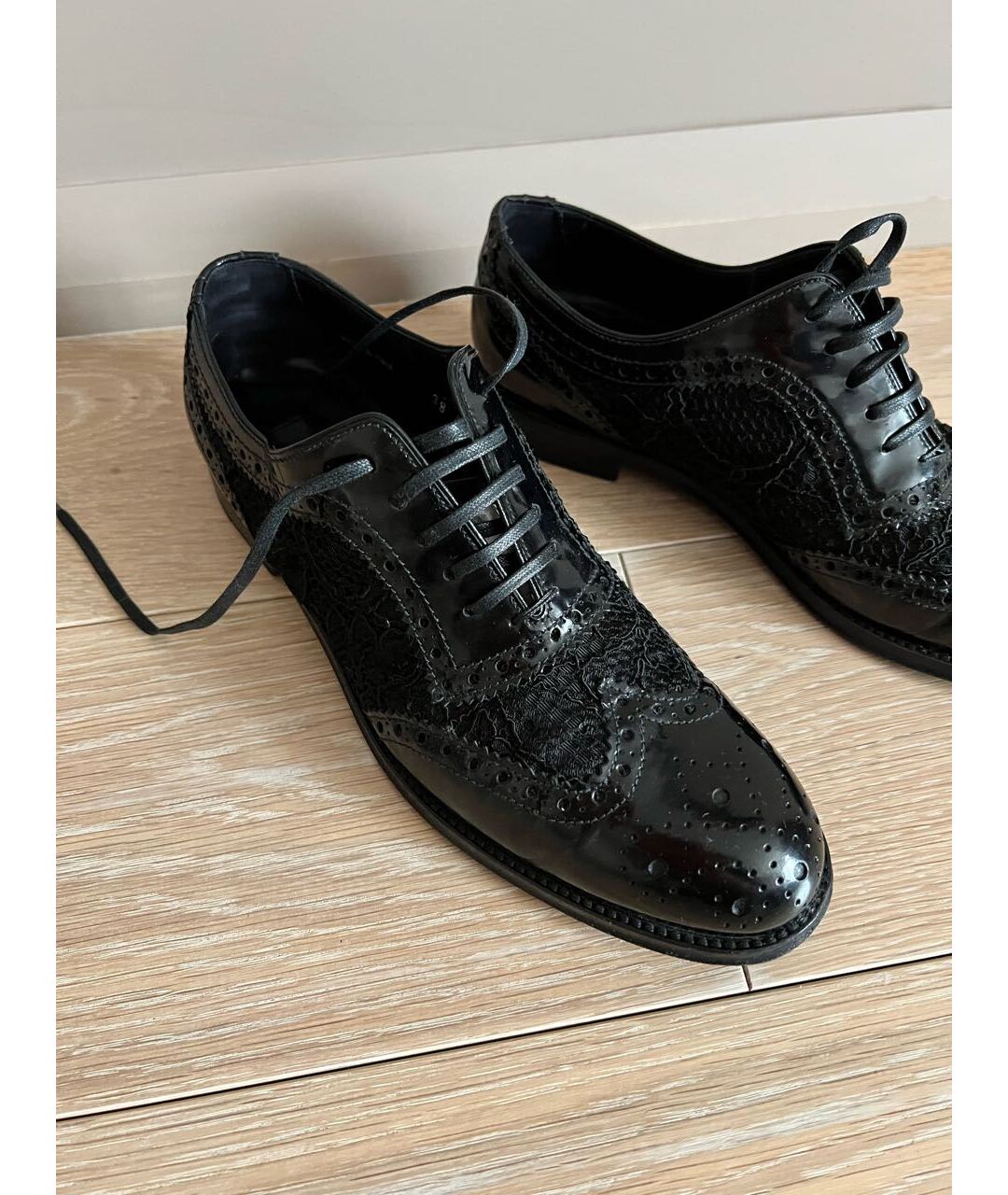 DOLCE&GABBANA Черные ботинки из лакированной кожи, фото 2