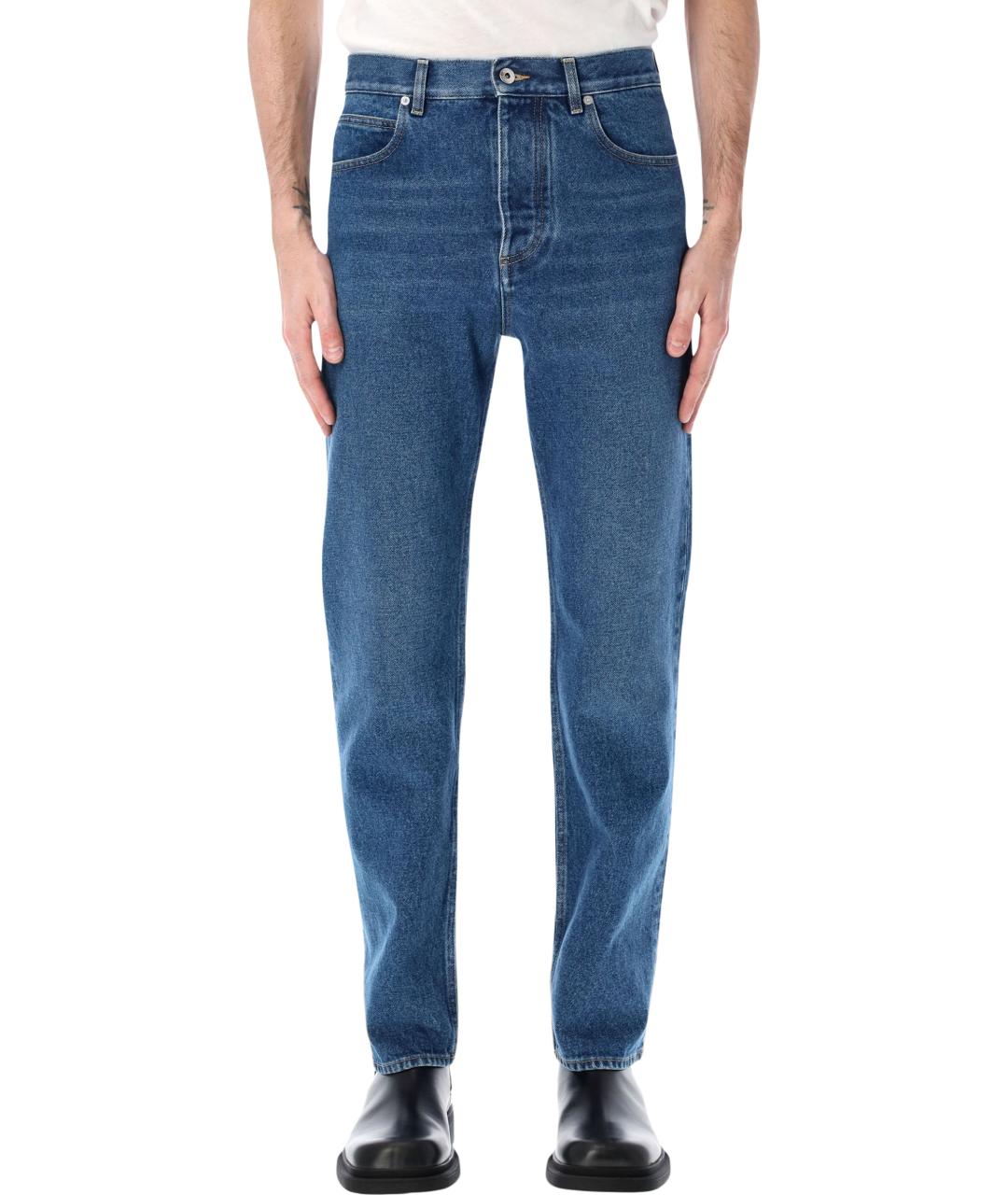 BOTTEGA VENETA Синие хлопковые джинсы скинни, фото 1