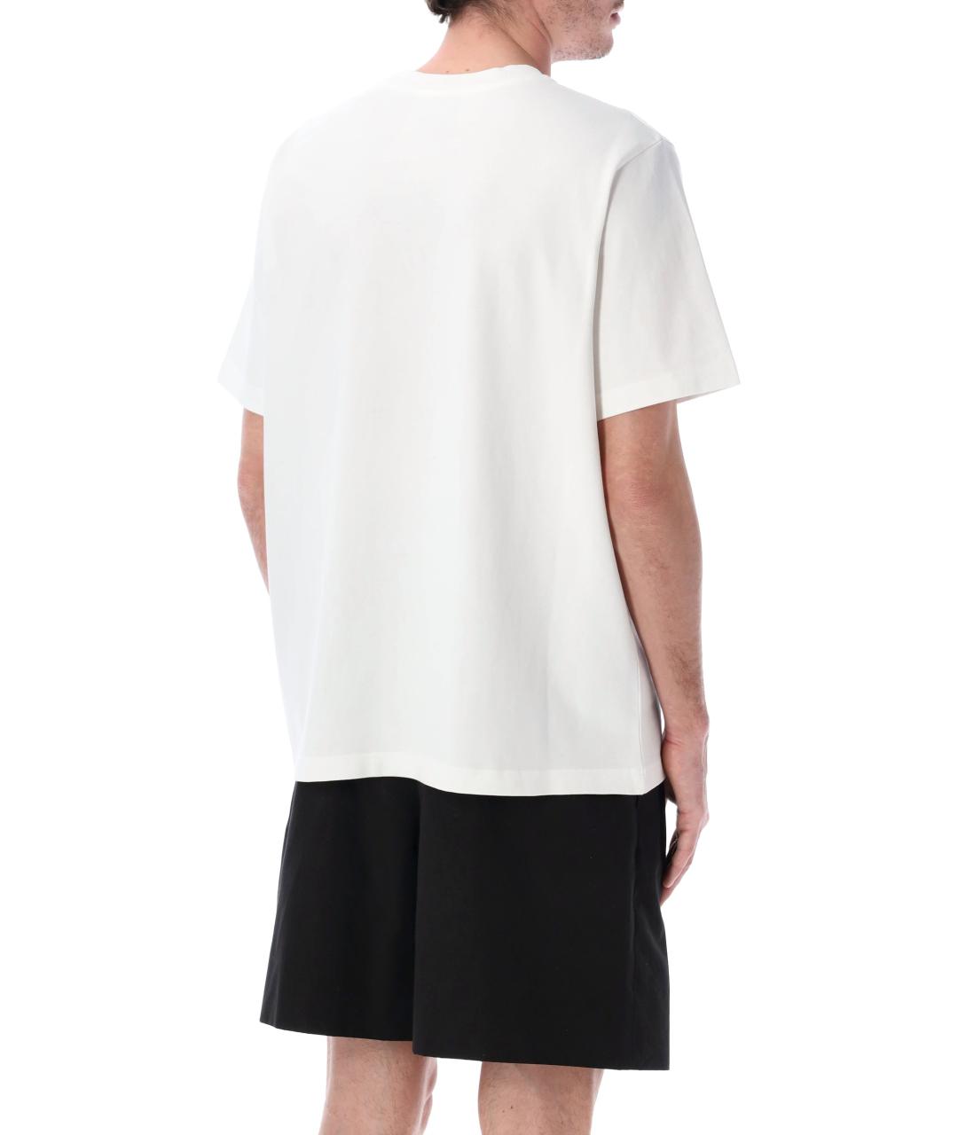 CASABLANCA Белая хлопковая футболка, фото 2