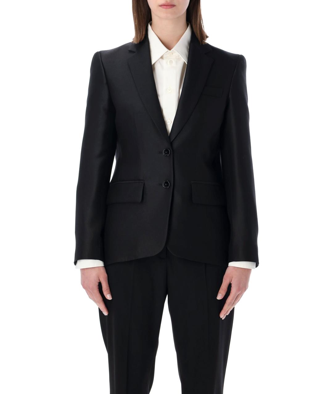 BALENCIAGA Черный шерстяной жакет/пиджак, фото 1