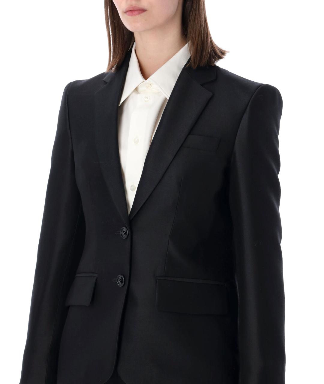 BALENCIAGA Черный шерстяной жакет/пиджак, фото 3