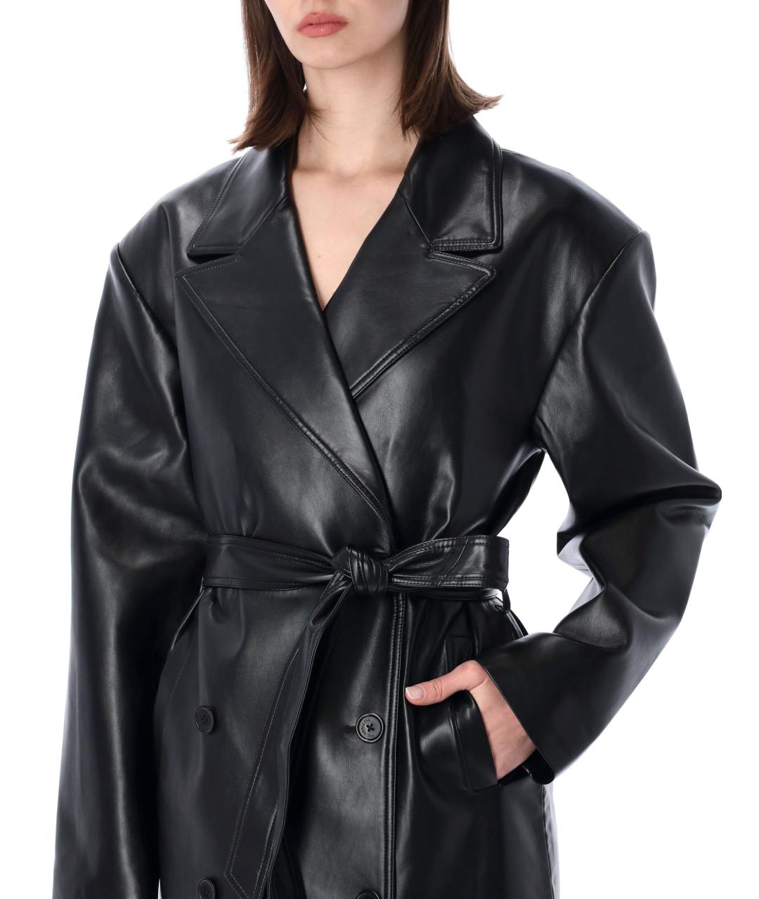 THE FRANKIE SHOP Черный тренч/плащ, фото 3