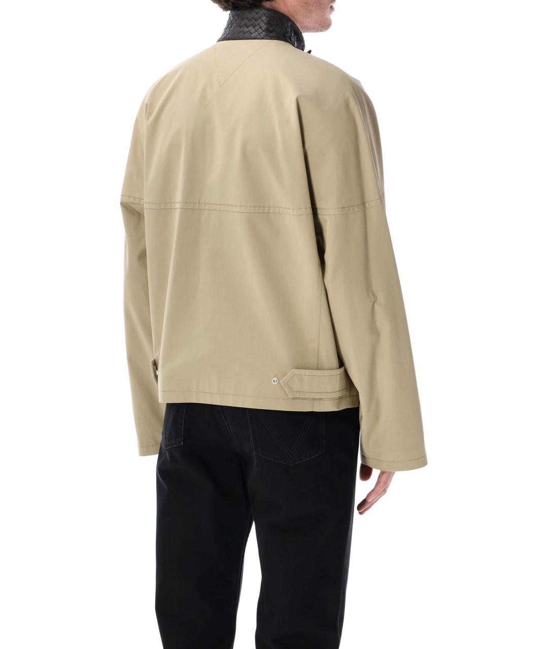 BOTTEGA VENETA Бежевая хлопковая куртка, фото 2