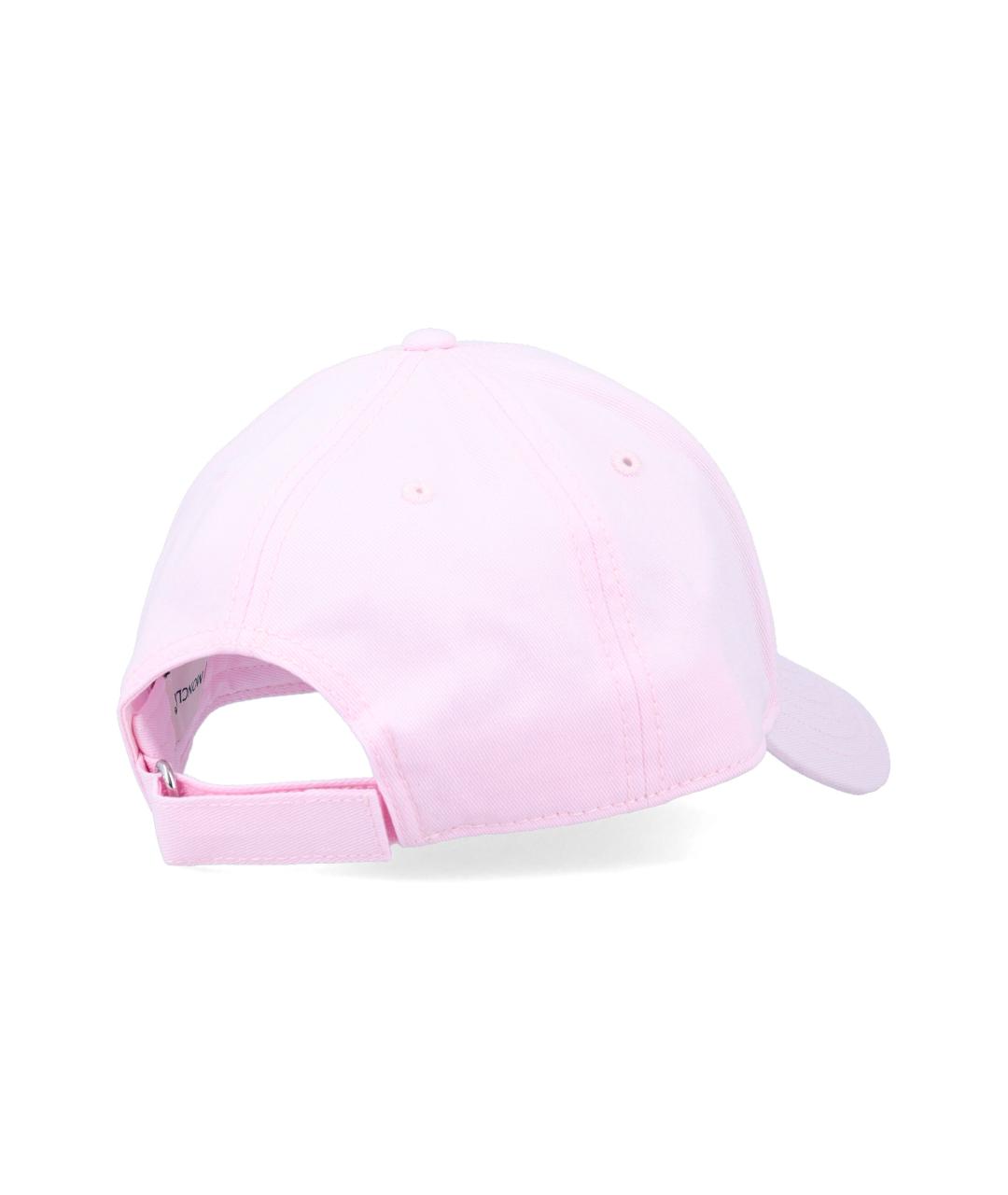 MONCLER Розовая хлопковая кепка, фото 2