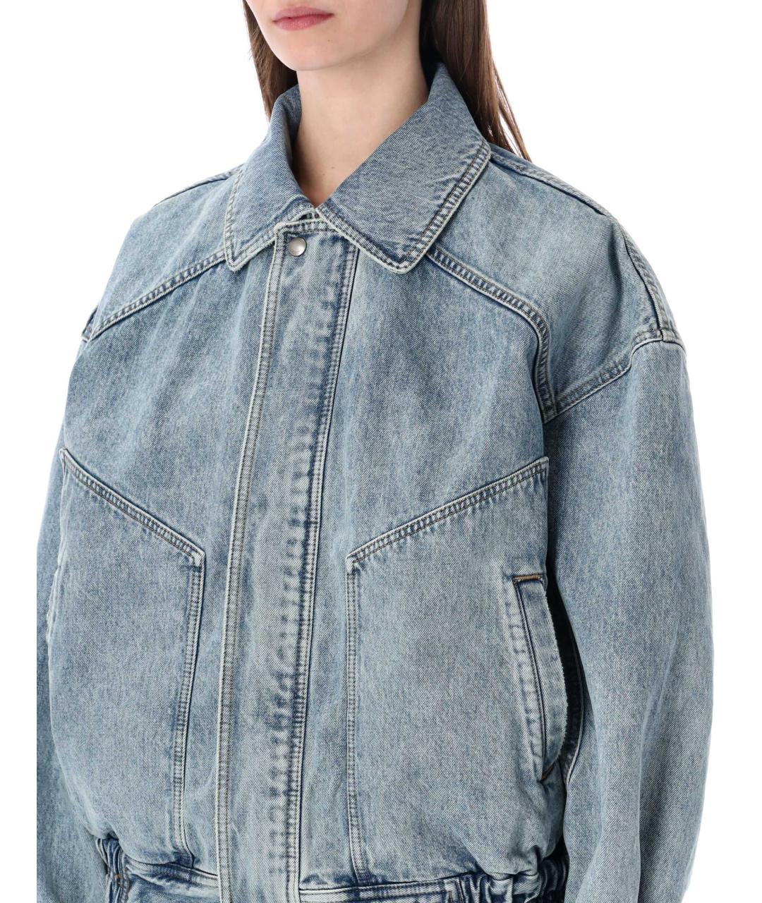 SAINT LAURENT Голубая хлопковая куртка, фото 3