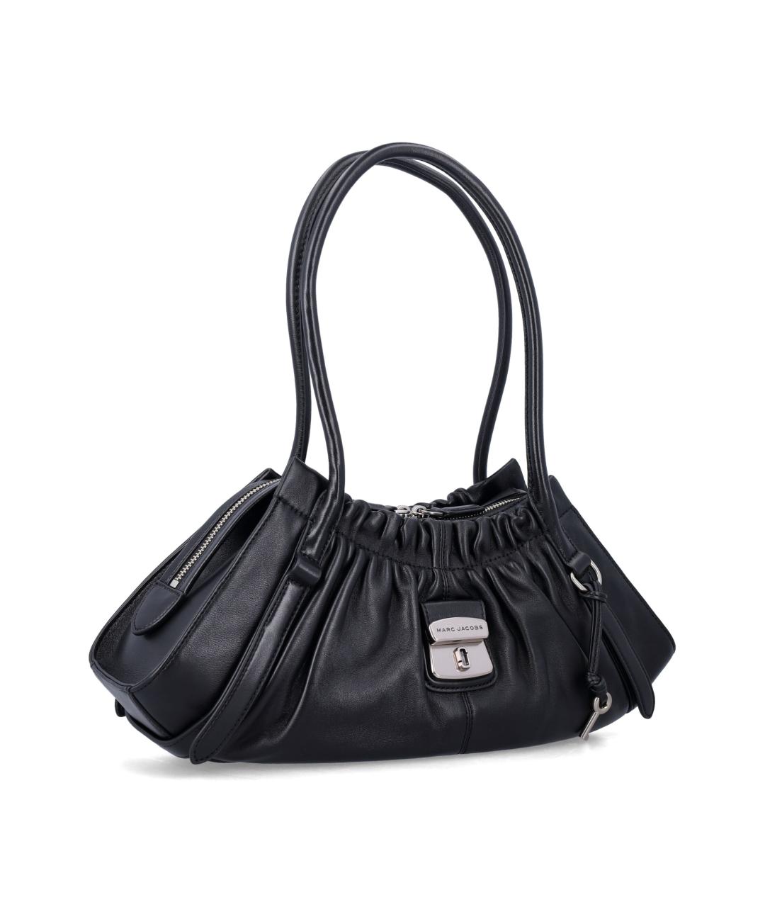 MARC JACOBS Черная кожаная сумка через плечо, фото 2