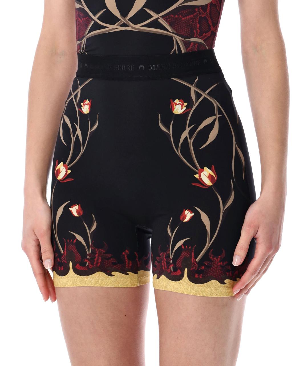 MARINE SERRE Мульти полиамидовые шорты, фото 3