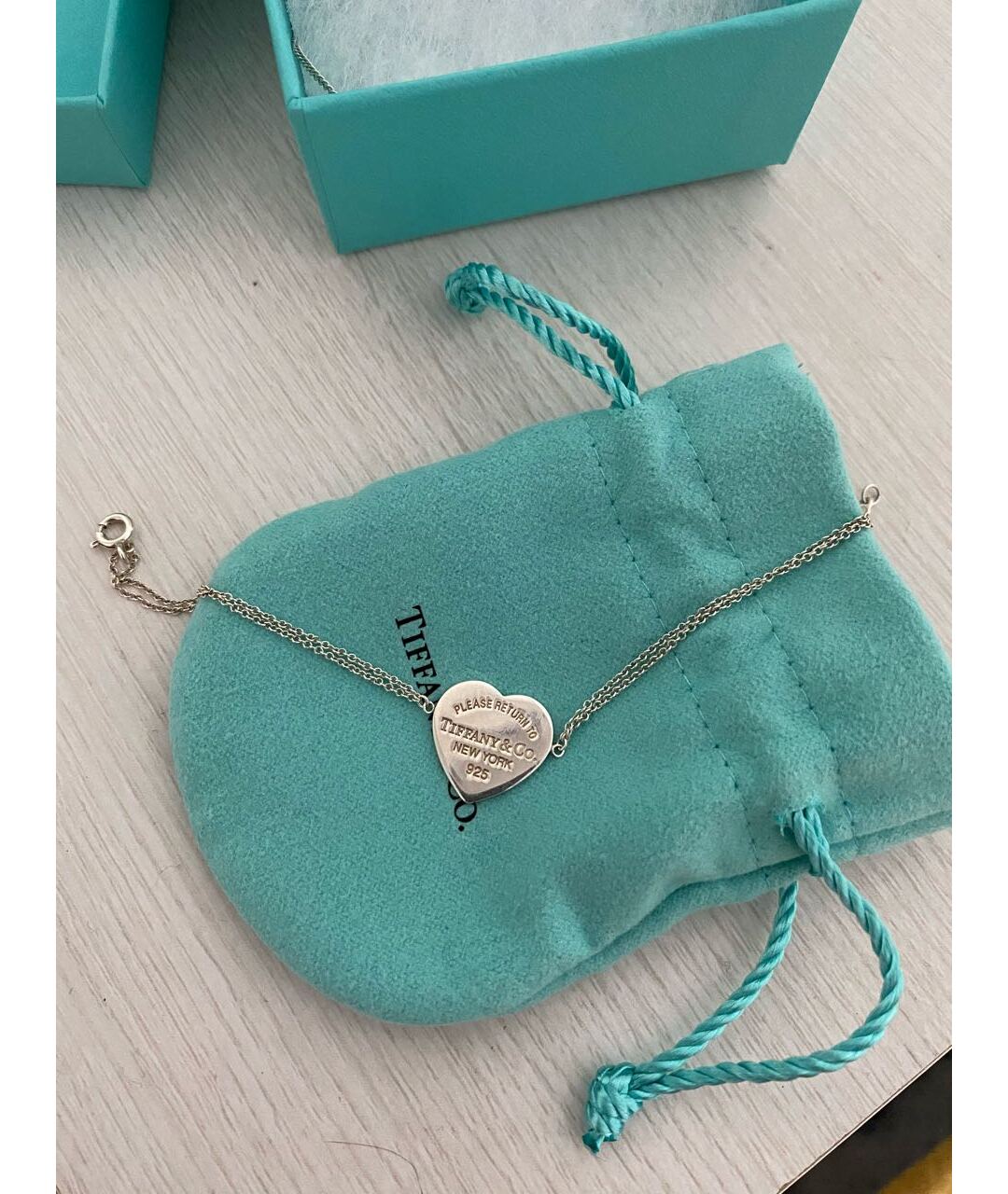 TIFFANY&CO Серебрянный серебряный браслет, фото 8