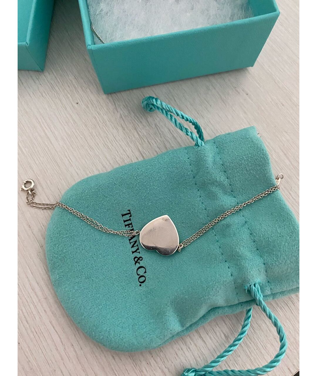 TIFFANY&CO Серебрянный серебряный браслет, фото 2