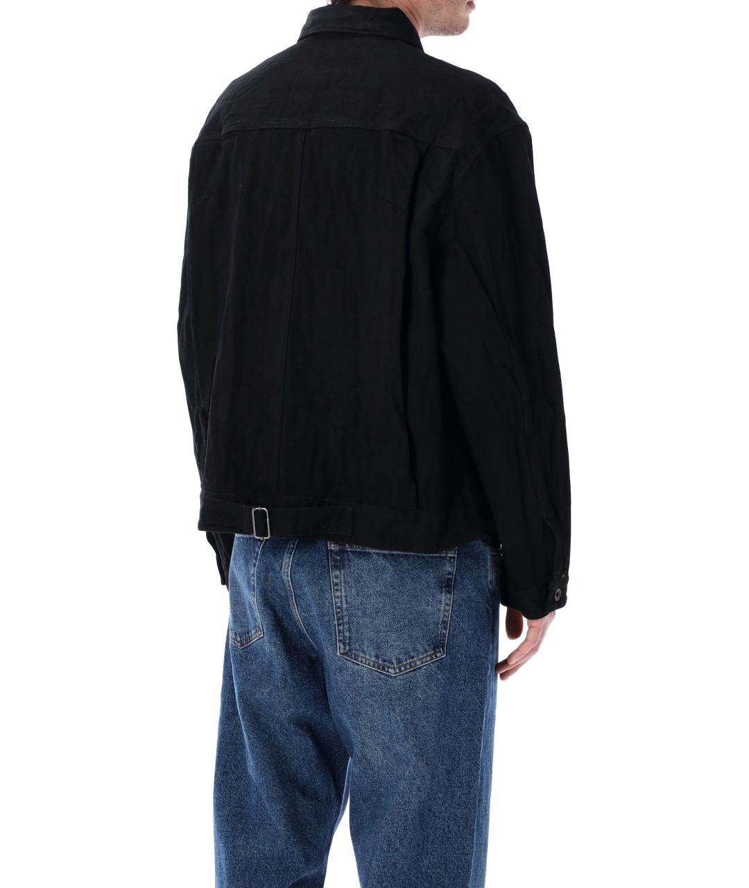 STUDIO NICHOLSON Черная хлопковая куртка, фото 2