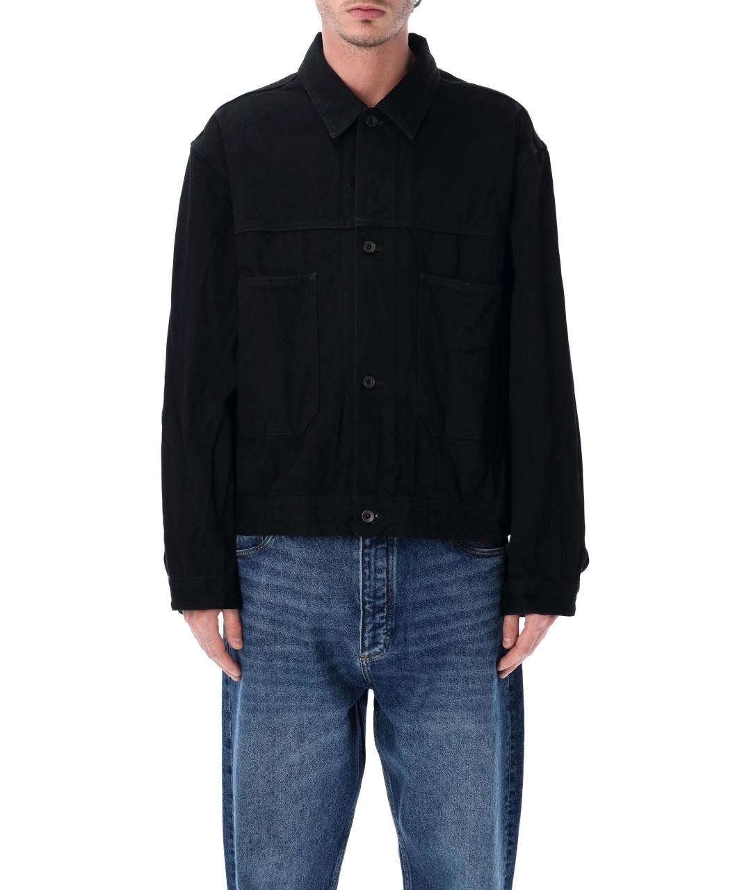 STUDIO NICHOLSON Черная хлопковая куртка, фото 1