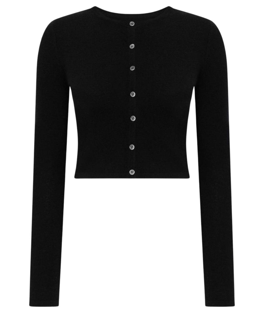 PERVERT Черный кашемировый кардиган, фото 1