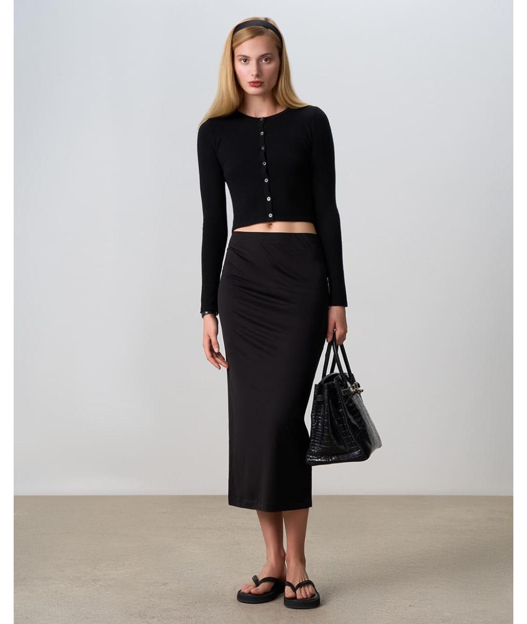 PERVERT Черный кашемировый кардиган, фото 3