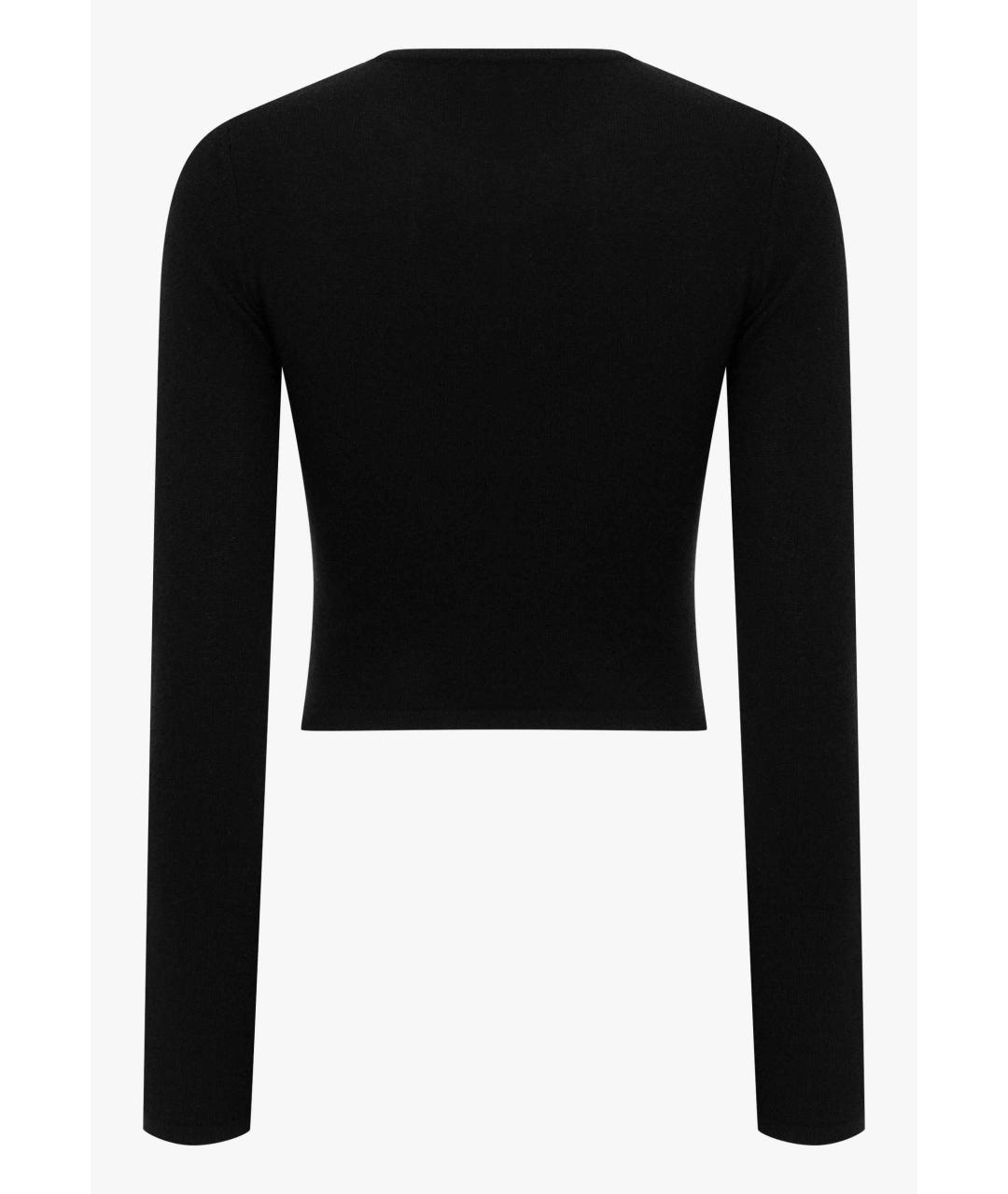 PERVERT Черный кашемировый кардиган, фото 2