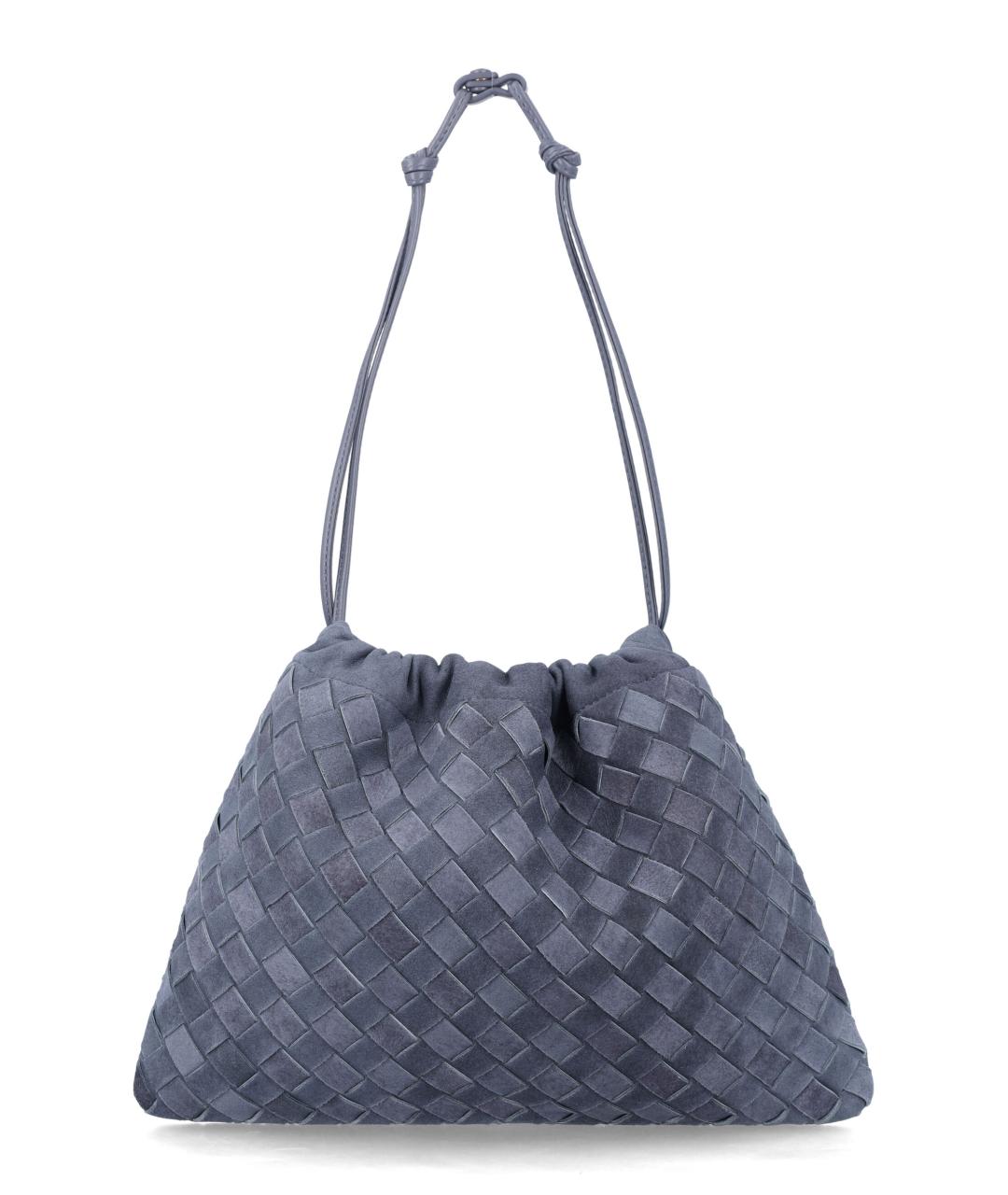 BOTTEGA VENETA Голубая замшевая сумка через плечо, фото 1