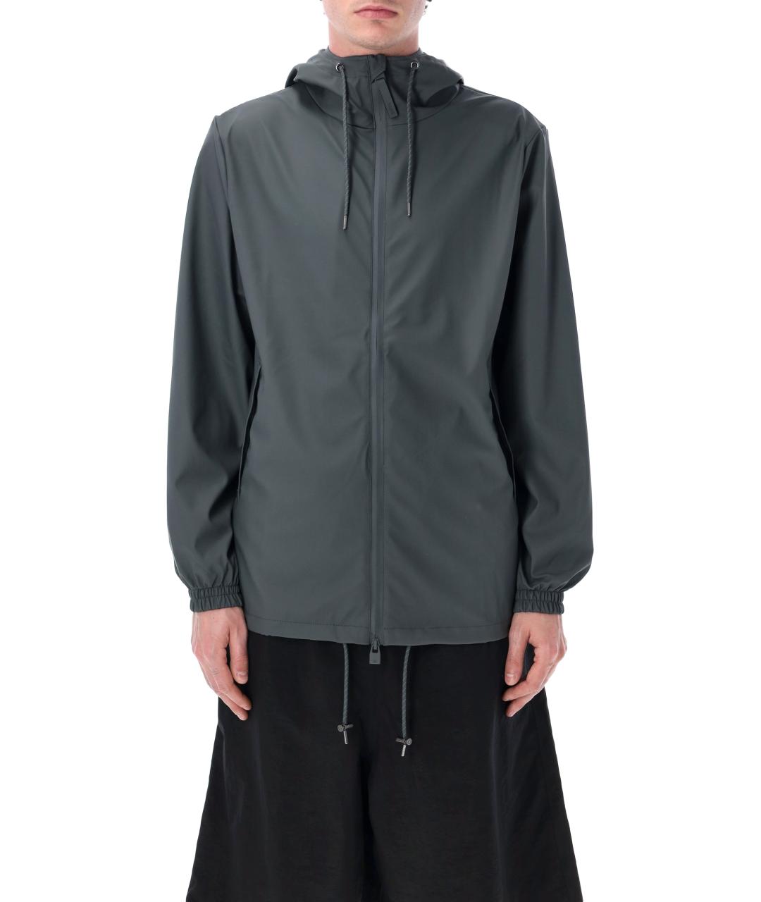 RAINS Серая полиэстеровая куртка, фото 1