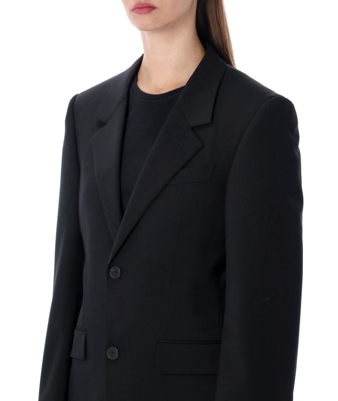 BALENCIAGA Черный шерстяной жакет/пиджак, фото 3