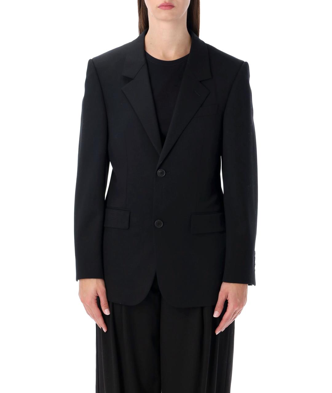 BALENCIAGA Черный шерстяной жакет/пиджак, фото 1