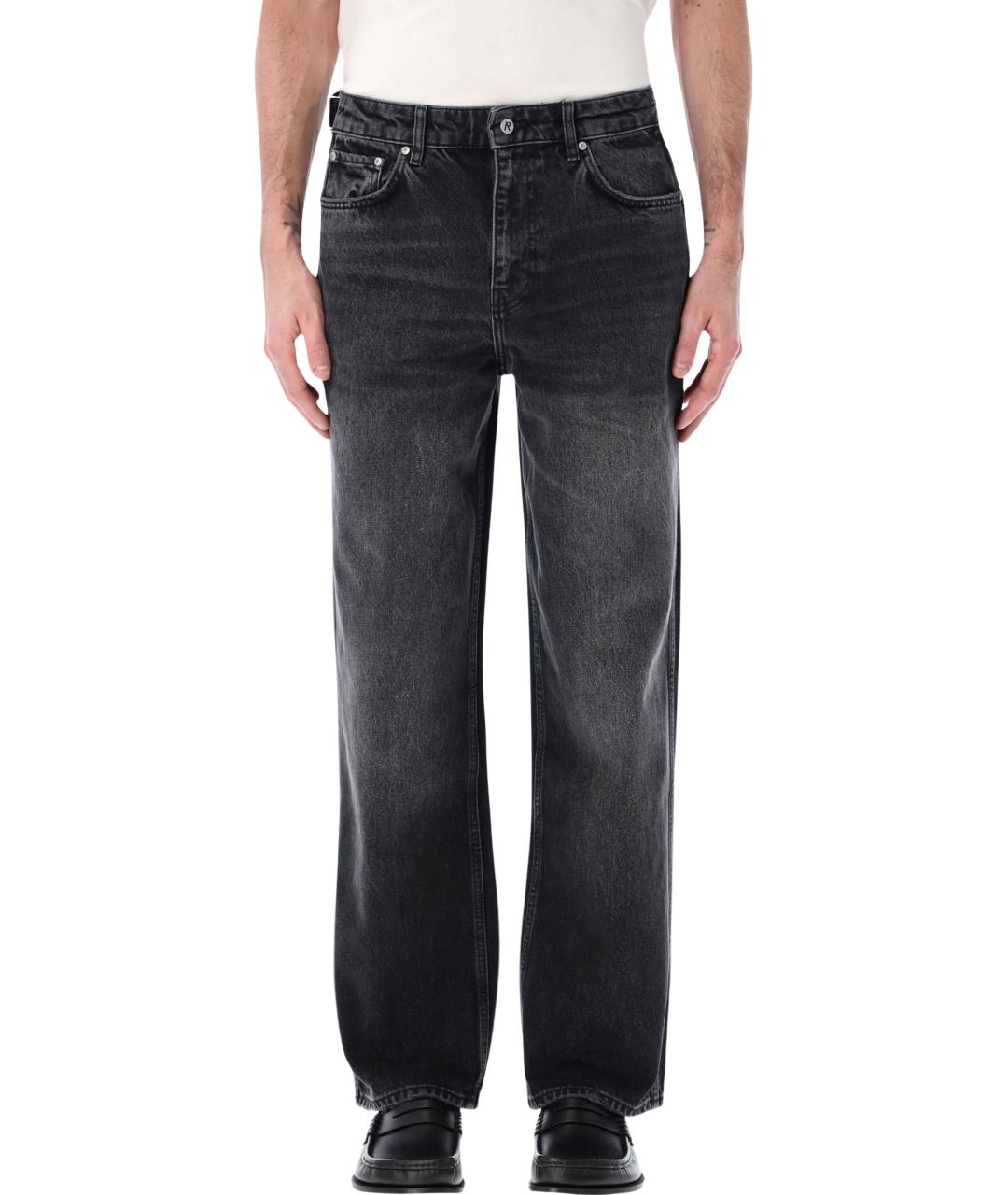 REPRESENT Черные хлопковые прямые джинсы, фото 1