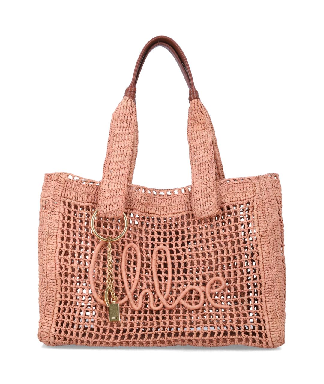 CHLOE Розовая сумка тоут, фото 1